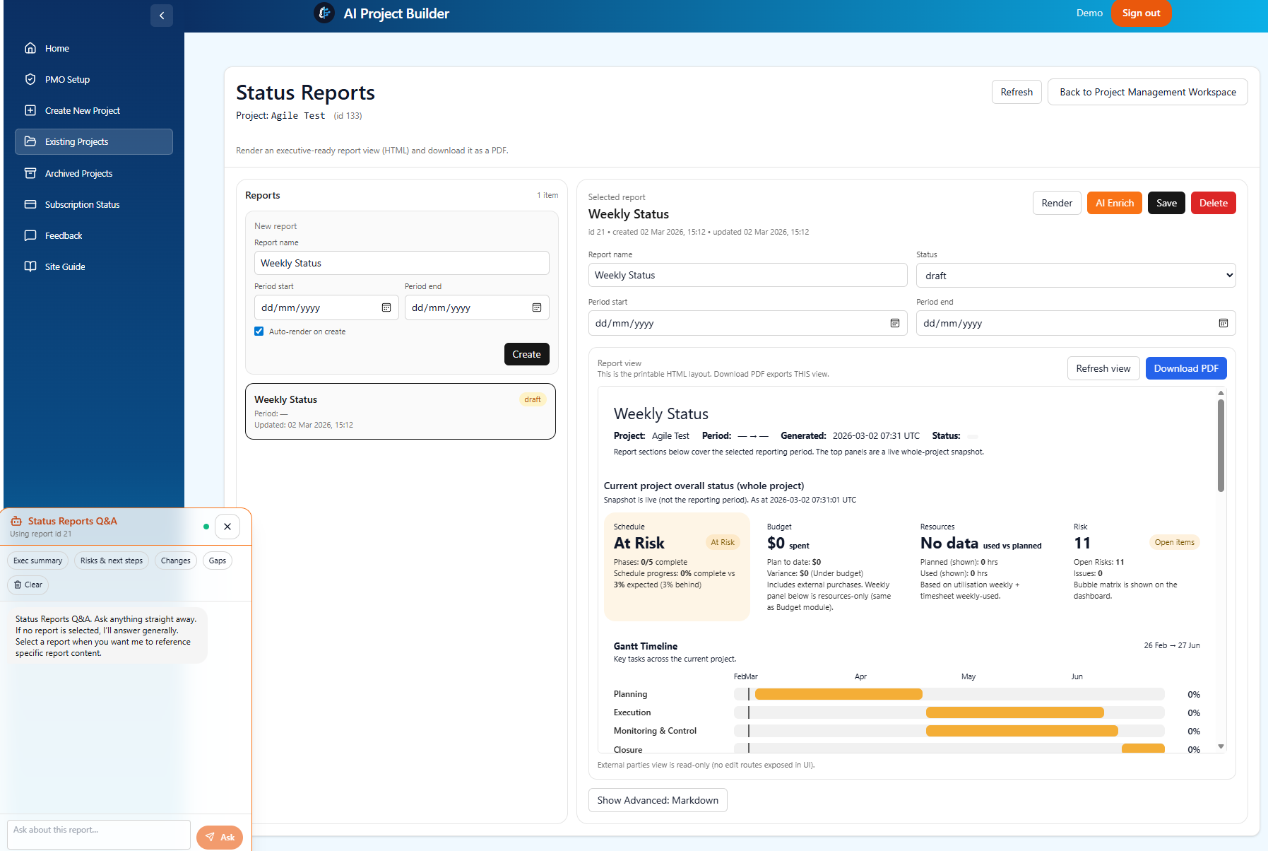 AI Project Builder | Build IT Project Packs in Minutes